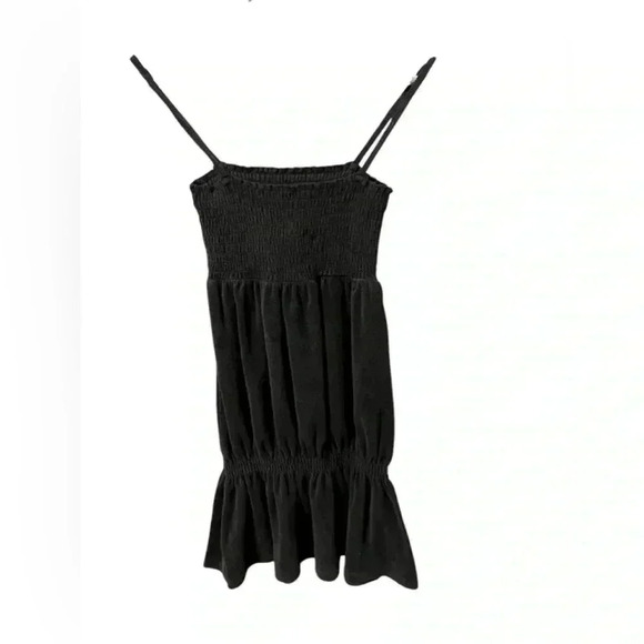 🟣Plush by Lush Black Terrycloth Cover-Up – Size Small - Picture 1 of 4